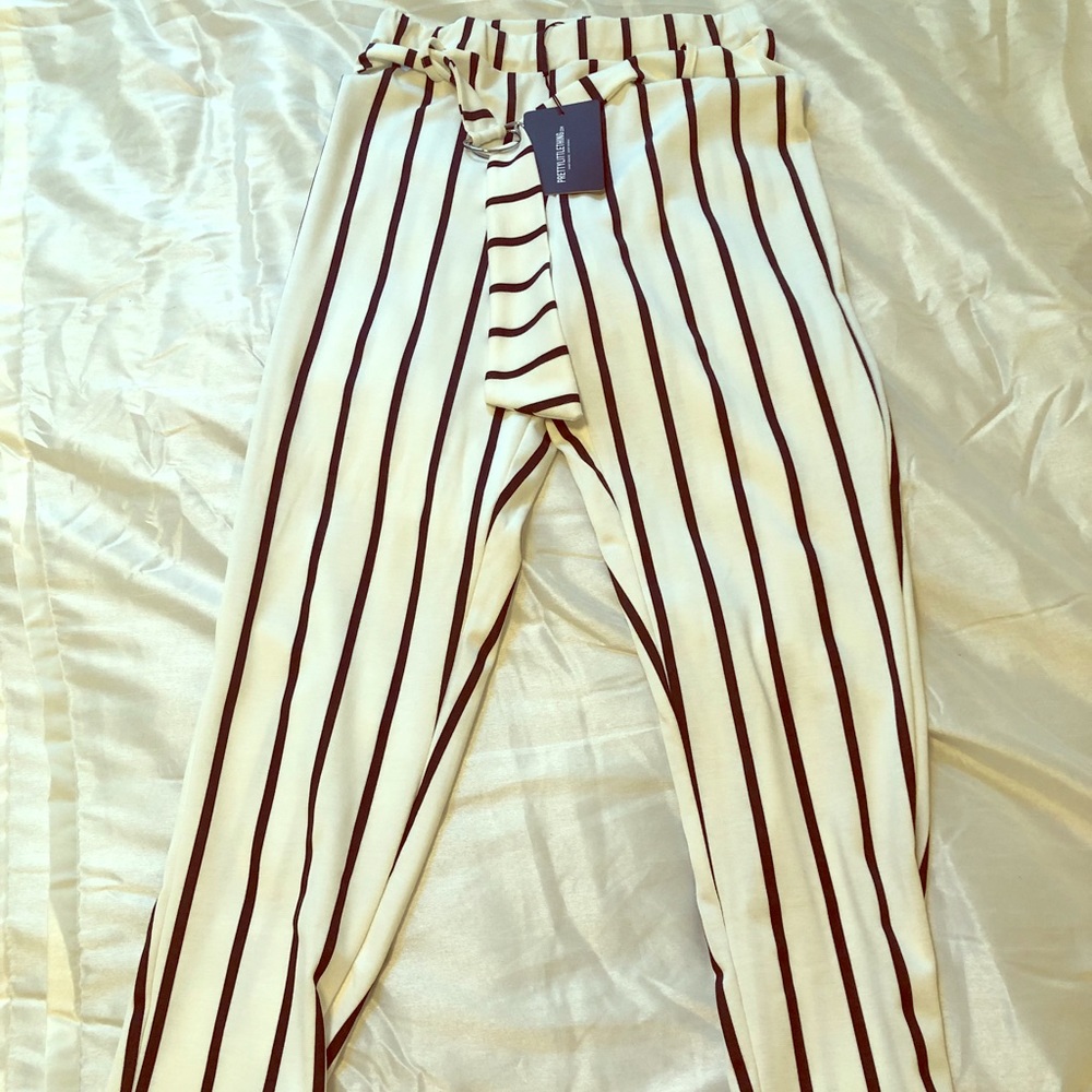 Stripped skinny stretchy pants